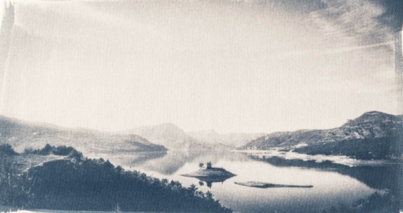 Cyanotype, Alpes du sud, le lac de Serre-Ponçon, CATHERINE MARY HOUDIN,